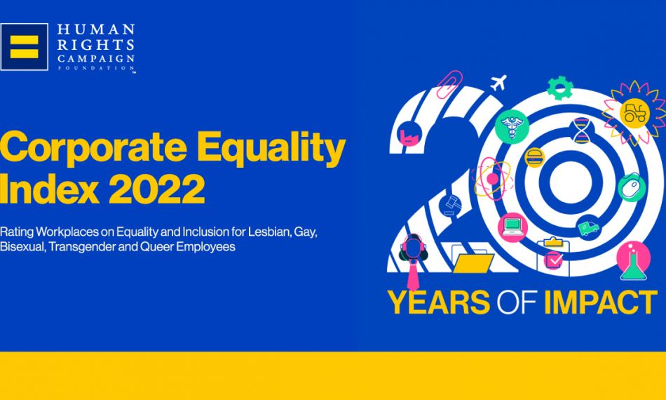 亿康先达获得最高分数2022年人权运动基金会的企业平等指数